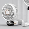 Folding Fan USB Digital Display Handheld Ergonomic Handle ABS PC
