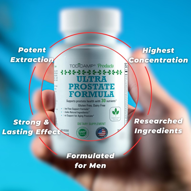 TODICAMP Prostate Support Supplement Formula with Saw Palmetto Extract and