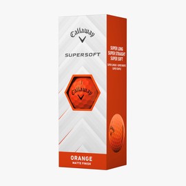 Callaway Supersoft Golf Balls (Matte Orange, 3pk) 1 Sleeve 2025