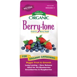 Espoma Organic Berry-tone 4-3-4 Natural & Organic Fertilizer and Plant Food for all Berries. 4 lb. Bag. Use for Planting & Feeding to Promote Bountiful Harvest - Pack of 2