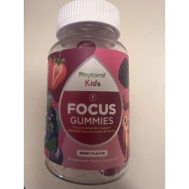 Phytoral Vegan Kids Focus Gummies - Potent Chewable 60 60 Count (Pack of 1)