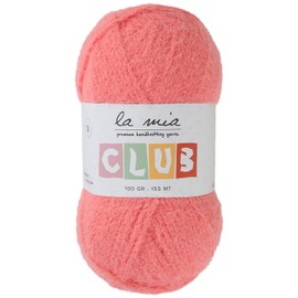 La Mia Club 1 hilo de madeja, poliamida exclusiva 100 % 3.5 onzas (100 g) / 169.5 años (155 m), bermellón - 607