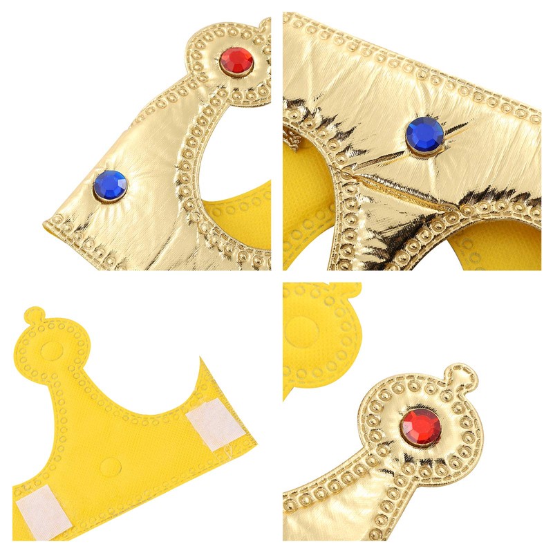 STOBOK Birthday King Crown Hats for Children Adults Party Decorations