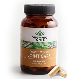 Organic India Joint Care Capsules with Ashwagandha, Certified Organic & Vegan, 90 Capsules