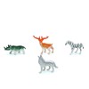 DWUENT 32pcs Mini Plastic Wild Animals Set - 32 Species