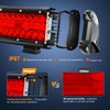 Nilight LED Light Bar 12 Inch 240W Red Pod Lights
