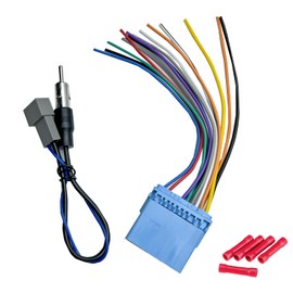 Radio Wiring Harness with Antenna Adapter Compatible with Acura 1999-2008/Honda 1998-2010, Stereo Installation Wire Harness Kit Aftermarket Stereo CD Player Receiver Wire Cable Adapter