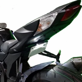 Fender eliminator fits Suzuki GSXR 600 and GSXR 750 2011-2026, SX version license plate mount with white LED taglight by Bikelitez
