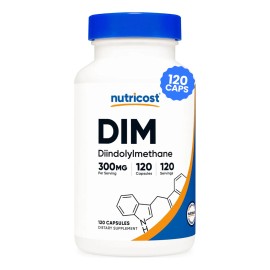 Suplemento Dim 300mg 120 Capsulas Nutricost y Bioperina 5 Mg Sabor Neutro El DIM es la sustancia ms eficaz de las crucferas para favorecer un...      