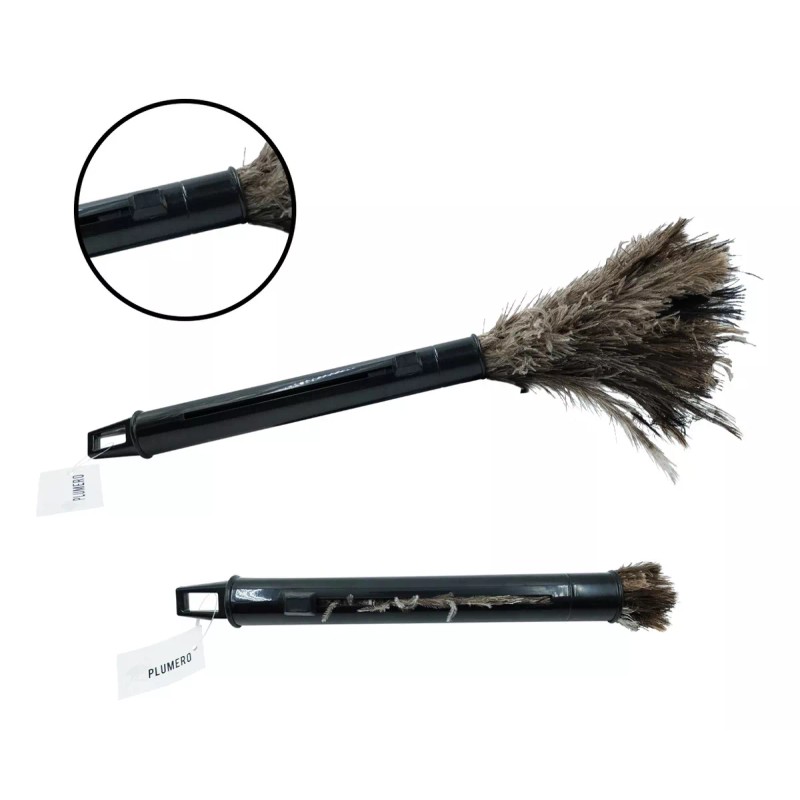 Farvisan 10pack Plumero De Avestruz Retractil Negro