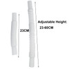 2x Overflow Pipes, Overflow Tube for Sink Extendible, Circular Interface(Size: