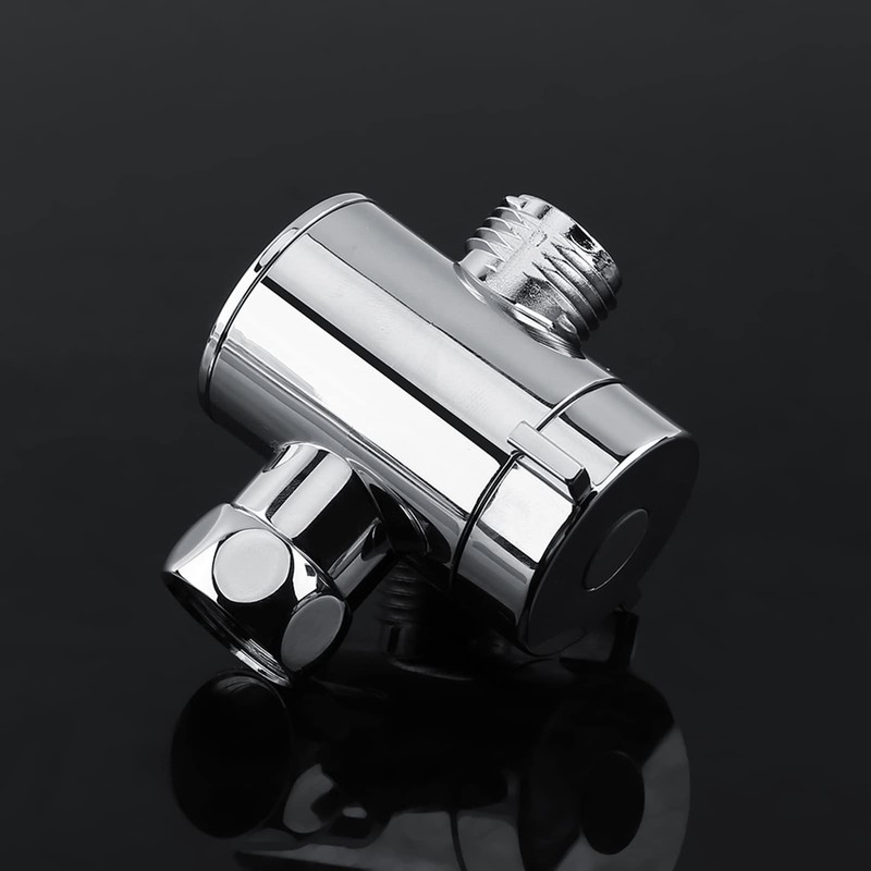 Shower Head T Adapter 3 Way Splitter Valve Diverter for