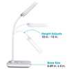 OttLite Achieve LED Sanitizing Desk Lamp Wireless Charging and USB