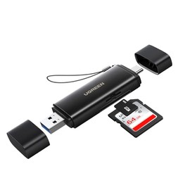 UGREEN Lector de Tarjetas SD 4.0 USB-A 3.0 y USB-C OTG 5Gbps, 312 MB/s, Compatible con TF, SD, SDHC, SDXC, Micro SD, Micro SDHC, Micro SDXC, UHS-II/I,