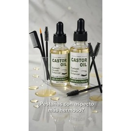 (2 botellas)Sérum aceite de ricino 30 ml, crecimiento y nutrición de pestañas para piel normal,Contiene queratina y aceite de ricinoMynorcal          