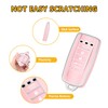 FT FUNTOR 5 buttons Key Fob Cover with Leather Keychain