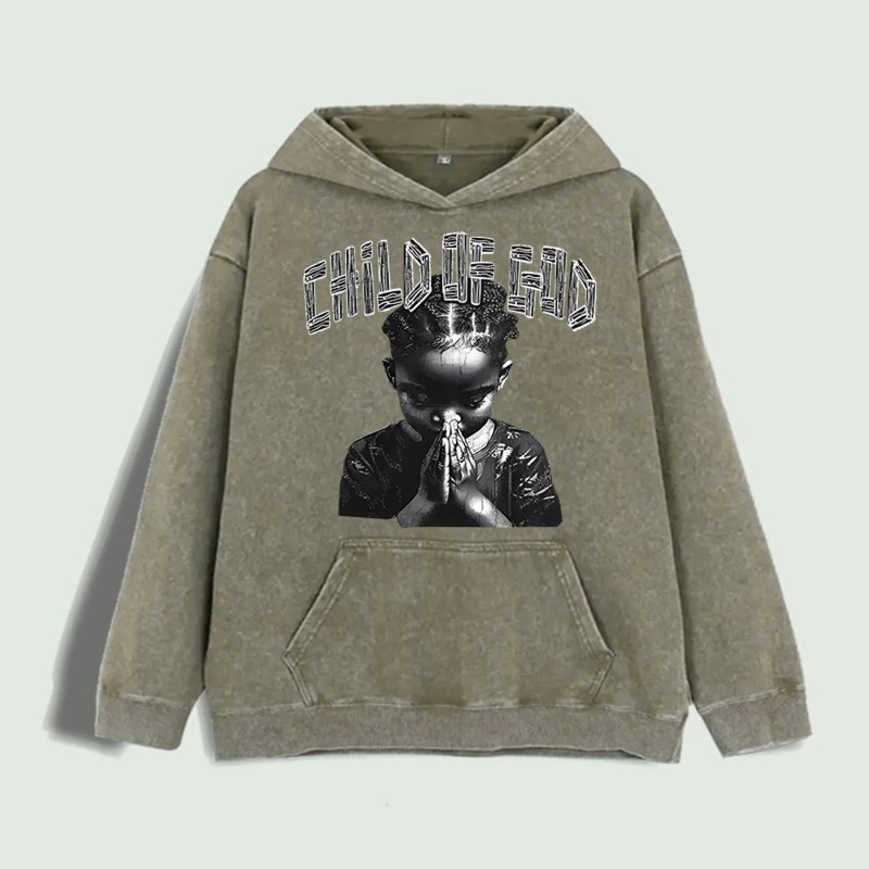 Child of God Graphic Hoodie 100% Cotton US Warehouse 6