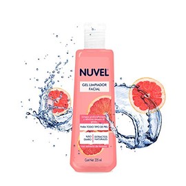 Gel Limpiador Facial Nuvel  Con Extracto de Toronja Natural 235 ml  Para Todo Tipo de Piel  Ingredientes Naturales  Limpieza Suave Profunda           