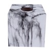 Tissue Box with Marble Printing Square Toilet Paper Holder for