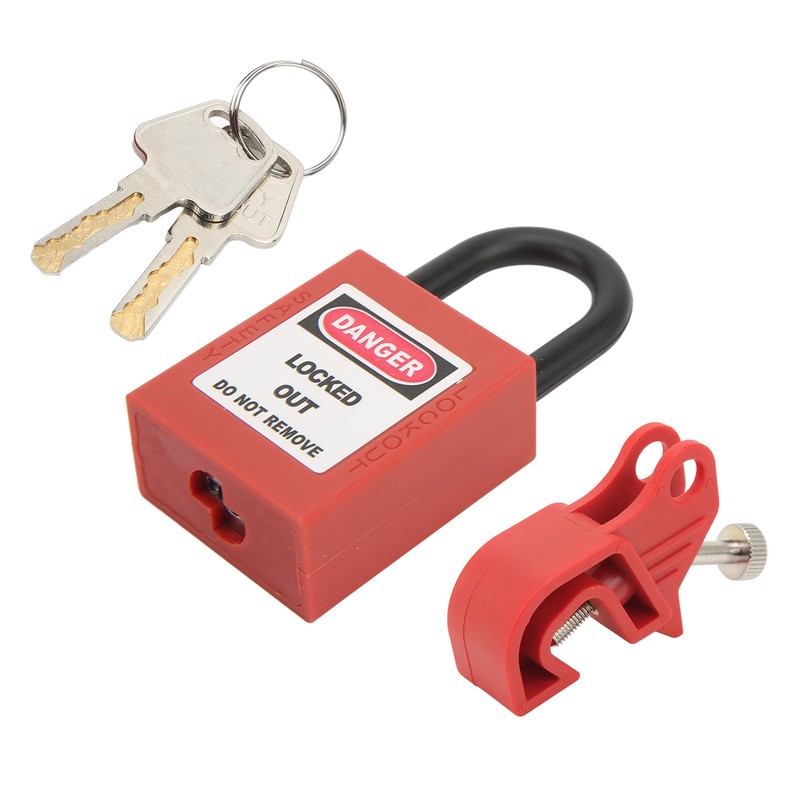 Circuit Breaker Lockout Device Brass 25mm Shackle Nylon Padlock for