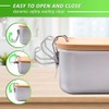 Rongxze Adult Lunch Box, Stainless Steel Lunch Box with Wooden