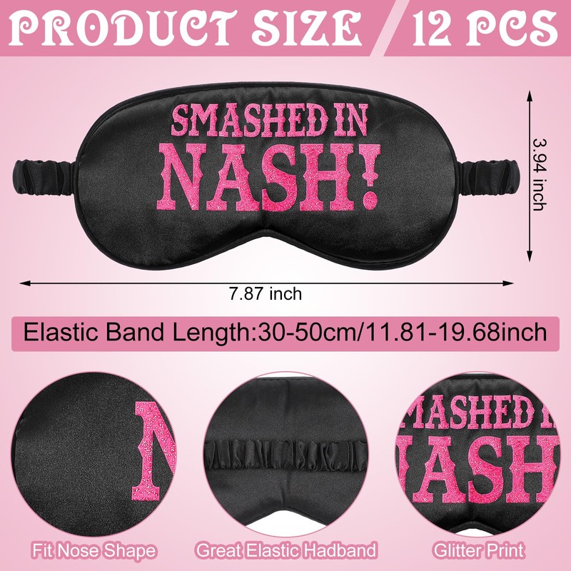 Shyyween 12 Pcs Nashville Bachelorette Party Favors Bride Sleep Mask