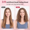 3/8 Inch Small Curling Iron Wand,Ceramic Small Ceramic Barrel Hair