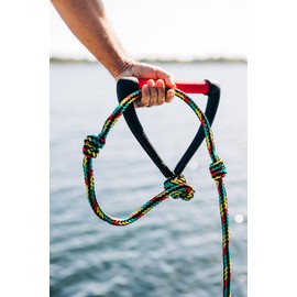 Liquid Force 2025 DLX 9" (Rasta) Wakesurf Rope and Handle