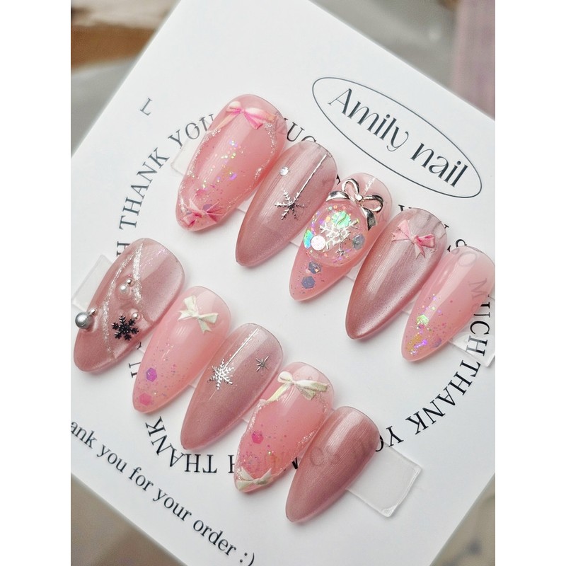 Laura [Handmade Nail Tips] Emily Nail - Short Coffin /