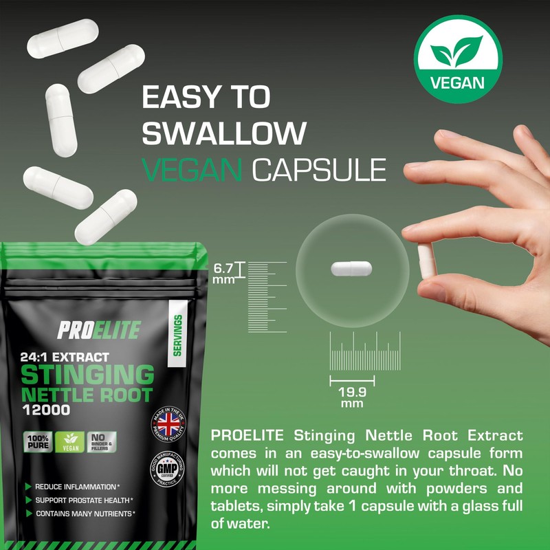 Stinging Nettle Root | 30 Capsules Vegan - 24:1 Extract