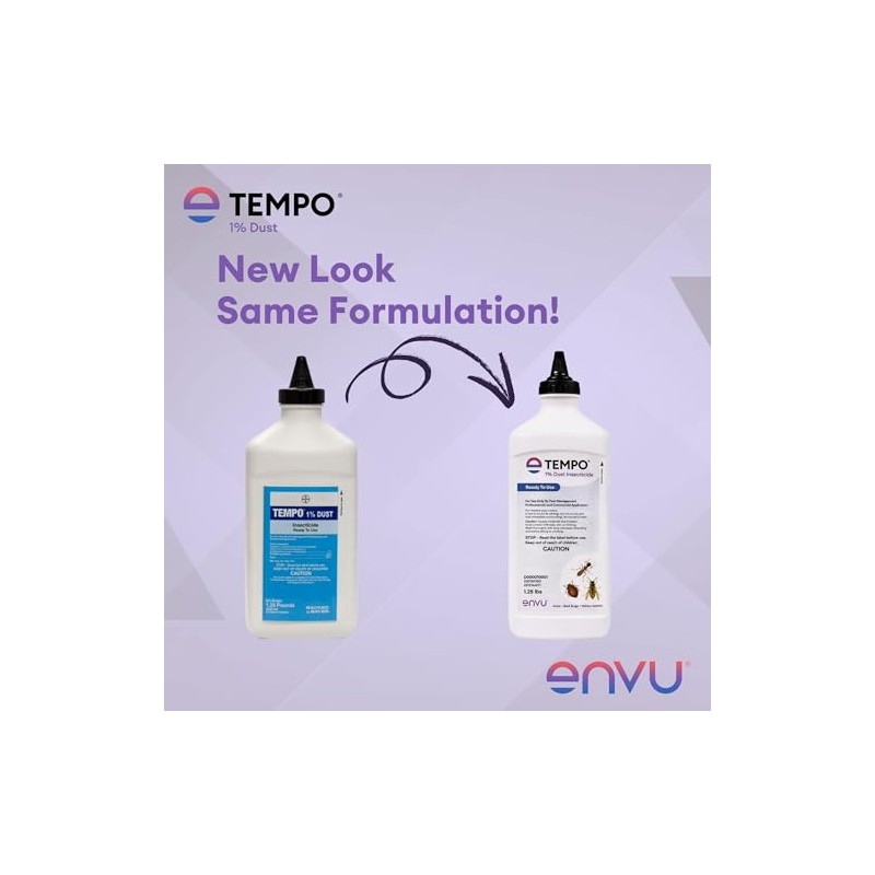 Tempo 1% Dust Insecticide 1.25 lbs | Ready-to-Use Cyfluthrin Bug