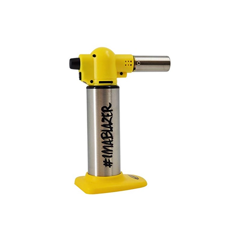 Blazer Big Buddy Torch - Stainless Steel with Yellow (2020)