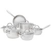Heim Concept Stainless Steel 12-Piece Cookware Set, Silver