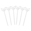 FENNEK Burger Skewers, Pack of 6, Stainless Steel Barbecue Accessories,