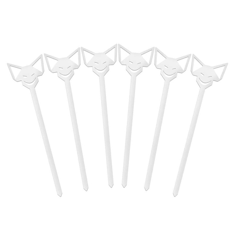 FENNEK Burger Skewers, Pack of 6, Stainless Steel Barbecue Accessories,