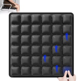 Portable Travel Cushion, 3D Air Cell Seat Cushion for Pressure Relief, Manual Press Inflateable Seat Cushion for Airplane Wheelchair, Car Set, Office Chair