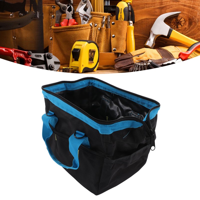Tool Bag Wide Mouth Large Capacity Waterproof Handbag Oxford Cloth