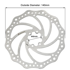 Boenoea Bicycle Disc Brake Rotor 140mm 160mm 180mm 203mm Bike Rotors with 6 Bolts for MTB Mountain Road Bikes BMX