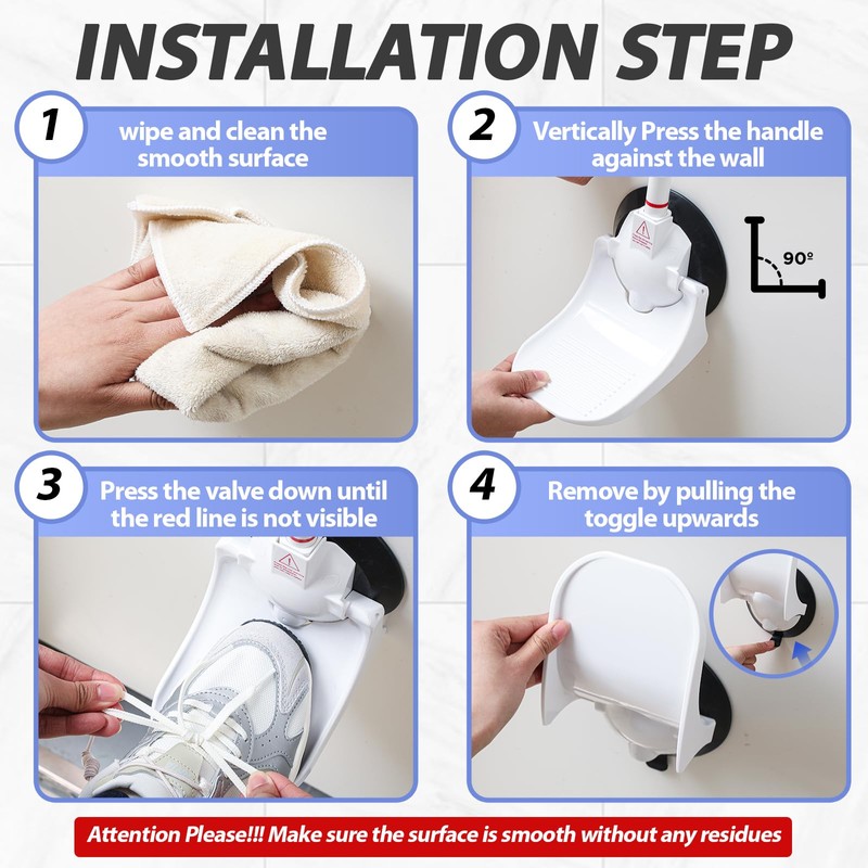 Thenshop Shower Foot Rest for Shaving Legs with Powerful Suction,