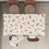 AIBIIN 132x182cm Rectangle Flower Tablecloth Floral Table Cloths Waterproof Fabric