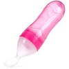Nuby, Cuchara Papillera de Silicón Squeeze Feeder, Rosa