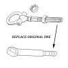 XRMXF Red Tow Hook Fits for Jeep Cherokee 20-24, Compass