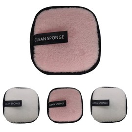 4 Pack Large Eco Friendly Microfiber Makeup Remover Pads for Face Makeup | Perfect for Chemical Free Removal of Eye Makeup Foundation Highlighter and Lipstick.Reusable Makeup Remover Pads