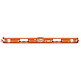 Swanson Tool Co SVB36M 36 inch Savage Magnetic Anodized Aluminum Box Beam Level with Gelshock End Caps and 3 Bubble Vials for 0°/90°/45° Measurements—Contractor Series