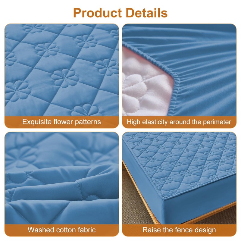 Waterproof Hospital Bed Sheet 36”*80”*9” Hospital Grade Incontinence Protection, Soft