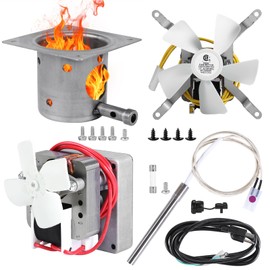 Teonkeeys Complete Replacement Parts Kit for Pit Boss, Traeger, Auger Motor, Grill Induction Fan, Fire Burn Pot, Hot Rod Ignitor with Fuse, Power Cord Fit for Camp Chef, Z Grills Wood Pellet Grills