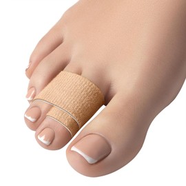 Homergy Hammer Toe Straightener Corrector Splint (Next Generation) - 4 Pcs Double Layer Broken Toe Wraps, Brace Orthopedic Separator, Cushioned Bandages, Heal Wrap Toe Straighteners for Crooked Toes