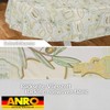 ANRO Oilcloth Tablecloth Wax Tablecloth Washable Garden Tablecloth Round Oval