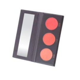 KAB Cosmetics - BlushMeUp Palette – Tricolor, Pressed-Powder Blush Palette with Compact Mirror – 3 Long-Lasting, Pink Blush Shades of Cruelty-Free Color for Warmth & Contour (Strawberry Shortcake)