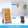 Weather Station Indoor Outdoor Thermometer Humidity Wireless Temperature Humidity Monitor,